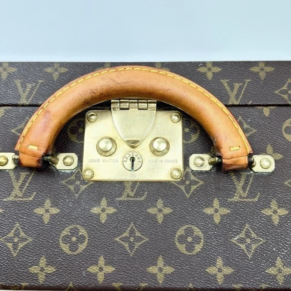 Rare Vintage Louis Vuitton Super President Luggage Monogram Made in France‎